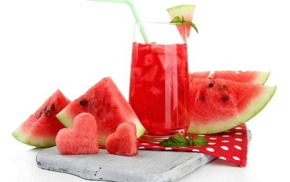pastèque et jus de pastèque pour perdre du poids.